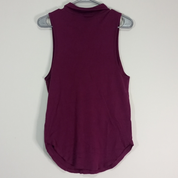 🦃 Free People: 90210 Muscle Tank top  deep fuschia size M *NWT* - Picture 3 of 8